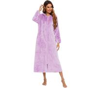 BaJooruly Women's Flannel Pajama Set Long Sleeve Zip-Up Front, Cozy Soft Winter Warm Sleepwear & Loungewear(S,J6)