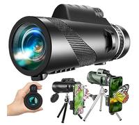 BAK4 - Telescopio monoculare ad alta potenza con adattatore per smartphone e treppiede in metallo, con immagini chiare, adatto per viaggi in campeggio