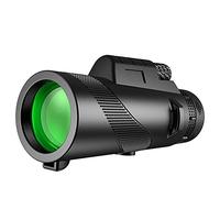 BAK4 - Telescopio monoculare con supporto per smartphone e treppiede, prisma compatto BAK4 per adulti e bambini, oculare di alto livello, per bird watching, escursioni, concerti