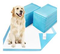 BAKAJI 120 Traversine per Animali Super Assorbenti Blu, Tappetini Extra Large Igienici Anti Perdita per Cani, Gatti, Conigli, Multiuso, Teli per Pipì, Traversina Asciugatura Rapida (60 x 90 cm)