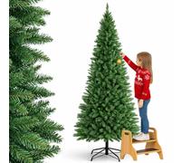 Albero Di Natale SLIM Pino Dei Sogni Altezza 240 cm Base a Croce 1125 Rami
