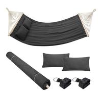 Bakaji Amaca da Giardino Doppia 2 Posti 232 x 148 cm Barre Trasversali in Legno
