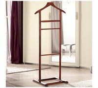 BAKAJI - Appendiabiti Indossatore In Legno Di Noce Servo Muto Porta Abiti 48x36x 107cm