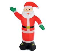 Gonfiabile Babbo Natale Gigante 250 cm Luci LED Decorazioni Natalizie Esterno