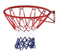 Canestro Basket Palla Canestro Regolamentare da Parete 45 cm in Metallo con Rete