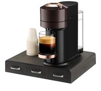 BAKAJI Cassetto Porta Cialde Capsule Caffè in Plastica Nero, Organizer Professionale Caffetteria Multiuso con 3 Cassetti, Organizzatore Portacapsule Angolo Bar Resistente 48 da 3.8 cm Diametro