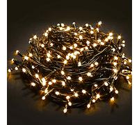 Bakaji Catena Luminosa 1000 Luci LED 55 Metri con Controller 8 Funzioni Impermeabile IP44 per uso Interno ed Esterno, Luci di Natale Cavo Verde Decorazioni per Albero di Natale