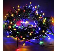 Bakaji Catena Luminosa 500 Luci LED Lucciole Multicolore Controller 8 Funzioni per uso Interno ed Esterno