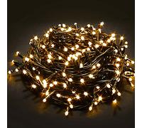 Bakaji Catena Luminosa 750 Luci LED Lucciole Bianco Caldo Controller 8Funzioni Esterno