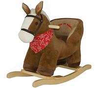 Cavallo Dondolo Cavalluccio Cavalcabile Peluche Gioco Bambini con Effetti Sonori