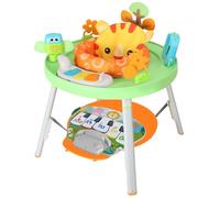 BAKAJI Centro attività Educativo per Bambini 3 in 1 per Bambini e Neonati, Giocattolo con Seduta Ergonomica, Tastiera Musicale, Luci e Suoni, Stazione Gioco Che Cambia e Cresce con Il Bambino