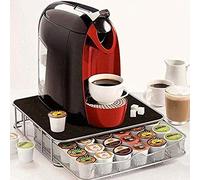 BAKAJI Contenitore Porta Capsule Cialde caffè Metallo 30-60 Posti Coffee Capsule Drawer, cassetto per la conservazione di Capsule e Cialde caffè