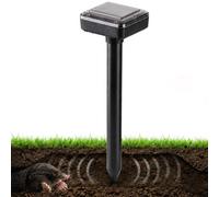 BAKAJI Dissuasore Solare a Ultrasuoni da Esterno, Repellenti da Giardino e Orto Ideale per Talpe, Parassiti, Serpenti, Scarafaggi, Insetti e Animali, Copertura 700 m², Resistente alle Intemperie
