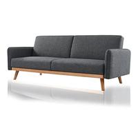 Divano Letto 3 Posti Scandinavo Design Moderno Clik Clak Convertibile Grigio