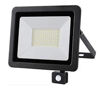 Faro Led Esterno con Sensore di Movimento PIR Regolabile 100W Luce Bianco 6000K Ultra-Luminoso 8000LM Lampada Faretto Slim da Giardino Illuminazione di Sicurezza Faretti Impermeabile IP65