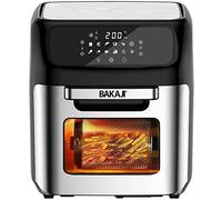 Forno Friggitrice Aria Calda 12Lt Digitale 1800W Frigge Cuoce Senza Olio Silver