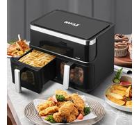 Bakaji Friggitrice ad Aria Calda Senza Olio Airfryer Frigge Cuoce Arrostisce in modo Naturale e Salutare Potenza 2400W con Timer Regolazione Temperatura fino a 200° (12 Litri)