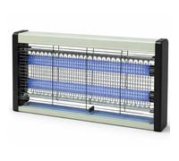 BAKAJI Lampada Led UV Antizanzare con 2 Elementi da 5 Watt, Repellente Acchiappa Zanzare, Mosche, Insetti, Ideale per Interno ed Esterno, Giardino, Patio con Vassoio Removibile, Zanzariera Elettrica