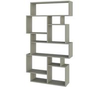 BAKAJI Libreria Scaffale 8 Ripiani Mensole in Legno MDF Design Moderno Mobile Scaffalatura Arredamento Soggiorno Salotto Casa Ufficio Dimensioni: 168,5 x 96 x 25,5 cm (Verde)