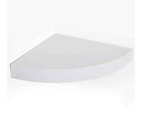 BAKAJI Mensola Scaffale da Parete Angolare Design Moderno in Legno MDF Ripiano ad Angolo Dimensioni Design Moderno Dimensione 24 x 24 x 4 cm Decorazione Parete Casa (Bianco)