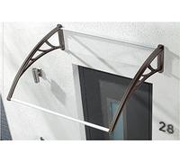 Bakaji Pensilina Tettoia per Esterno Modulabile Elba Policarbonato Trasparente (150 x 100 cm)