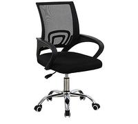 Poltrona Sedia Presidenziale da Ufficio Direzionale Girevole Traspirante Nero