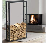 Portalegna Supporto Metallo Porta Legna Interno Legnaia Camino Stufa 150x80x25cm