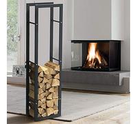 Portalegna Supporto Metallo Porta Legna Interno Legnaia Camino Stufa 150x40x25cm