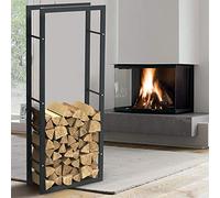 Portalegna Supporto Metallo Porta Legna Interno Legnaia Camino Stufa 150x60x25cm