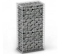Gabbione in Rete di Acciaio Galvanizzato 100x50x30cm Recinzione Orto da Giardino