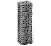 Gabbione in Rete di Acciaio Galvanizzato 100x30x30cm Recinzione Orto da Giardino