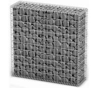 Gabbione in Rete Acciaio Galvanizzato 100x100x30cm Recinzione Orto da Giardino