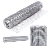 Bakaji Rete Metallica Elettrosaldata Altezza 100 cm Lunghezza 15 MT Maglia 12 x 12 mm Zincata per Recinzione e Gabbie Animali in Metallo Voliera Giardinaggio 1 x 15 MT (Maglia 12 x 12 mm))