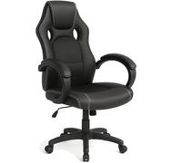 Sedia Poltrona Da Ufficio Direzionale Ruote Girevoli Sportiva Racer Gaming Nero