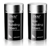 BAKAJI Set 2 Barattoli di Fibre per Capelli per Infoltimento e Volumizzante Istantaneo, Polvere Elettrostatica Correttore Capello Colore Nero, Anti Calvizie, Perdita di Capelli, 22g