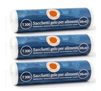 BAKAJI Set 3 Rotoli Sacchetti Freezer per Alimenti in Plastica 900 sacchi (3 x 300) Congelare e Conservare Cibo da Congelatore e Frigo in Plastica Salva Freschezza Super Resistenti (28 x 42 cm)