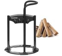 BAKAJI Spaccalegna Manuale con Sistema di Protezione, Spacca Legna da Ardere Sicuro e Resistente, Taglialegna a Mano Portatile Facile da Usare in Acciaio 21 x 16 x 31 cm, Colore Nero