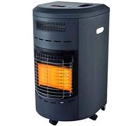 Bakaji Stufa a Gas per Bombola 15Kg In Lastre di Metallo Con 3 Elementi Riscaldanti in Ceramica 3 Potenze Selezionabili 1550/2900 / 4200 W con 4 Ruote Accensione Piezoelettrica