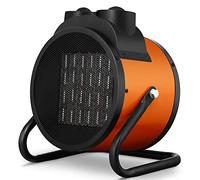 Bakaji Stufa Elettrica con Elementi Riscaldanti in Ceramica Termoventilatore Soffiante Industriale Potenza 3000W Termostato Regolabile Funzione Ventilatore Freddo Inclinazione Regolabile (3000 Watt)