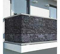 Telo Copertura Frangivista Frangivento Ringhiera Protezione Balcone Pietra Grigi