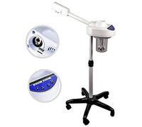 Bakaji Vaporizzatore Facciale Digitale Funzione Ozono Sauna Pulizia Viso con Stativo 5 Ruote Altezza Regolabile Regolabile per Estetista e Centri Benessere
