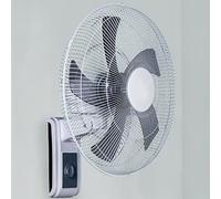 BAKAJI Ventilatore da Parete Potenza 45 Watt, Diametro 41 cm, 3 Velocità Selezionabili, Inclinazione Regolabile, Montaggio a Muro Stabile e Resistente, Ultra Silenzioso, Tensione 220 Volt - 50 Hz