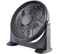 BAKAJI Ventilatore da Tavolo Potenza 90W Diametro Pale 50cm 3 Velocità Selezionabili Inclinazione Regolabile Colore Nero Base a 2 Piedi