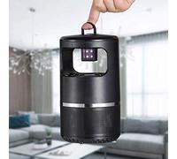 BAKAJI Zanzariera Elettrica con Ventola Aspirante e Luce Attrattiva UV LED Eletroinsetticida con Gancio per Casa e Campeggio Anti Zanzare Mosche Batteria Litio Ricarica USB
