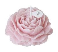 BAKAMITAYI Candele alla rosa di peonia, realizzate a mano, in cera di soia, candele decorative per foto da tavolo, regalo di compleanno, perfette per meditazione, sollievo dallo stress, per migliorare