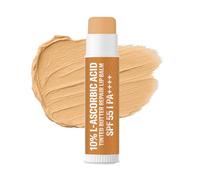 BAKE Burro illuminante per labbra al 10% con acido L-ascorbico Spf 55 Pa++++ con acido cogico, idratazione 24 ore, per labbra scure, pigmentate, secche e screpolate, balsamo per labbra deabbronzante