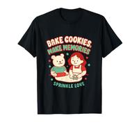 Bake Cookies, Make Memories Design per Biscotti a Forma di Bastoncino di Zucchero Maglietta