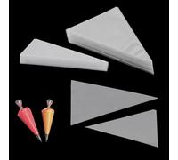 Bake Essentials - Sac à poche di 2 misure, 100 pezzi da 30,5 cm + 50 sacchetti usa e getta ispessiti da 22,9 cm, sacchetti per glassa di crema, decorazioni per torte e biscotti