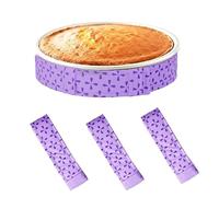 Bake Even - Strisce per torte, set di 3 strisce super assorbenti e spesse per una cottura uniforme, previene la coronazione, assicura torte livellate con bordi più puliti per risultati perfetti ogni