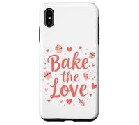 Bake The Love Cute Bakery Pastello Cupcake Sweet Baking Lover Custodia per iPhone XS Max